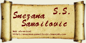 Snežana Samoilović vizit kartica